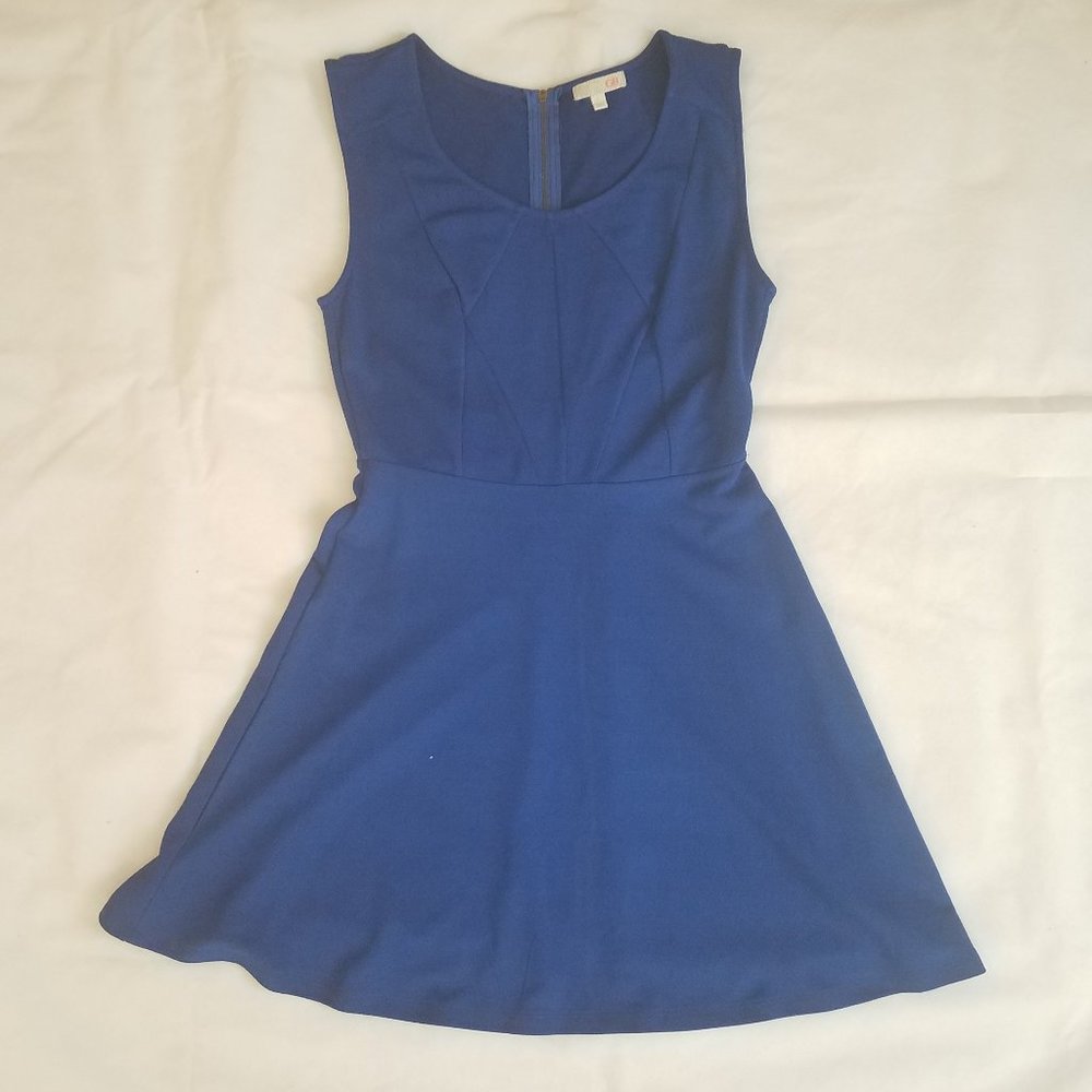 Royal blue party dress NWOT L